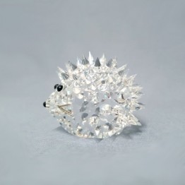 Swarovski Kristal | Bijzonder | Amerikaanse Uitgave | Egel groot Koning - met zilveren snorharen - USA | 7630060000